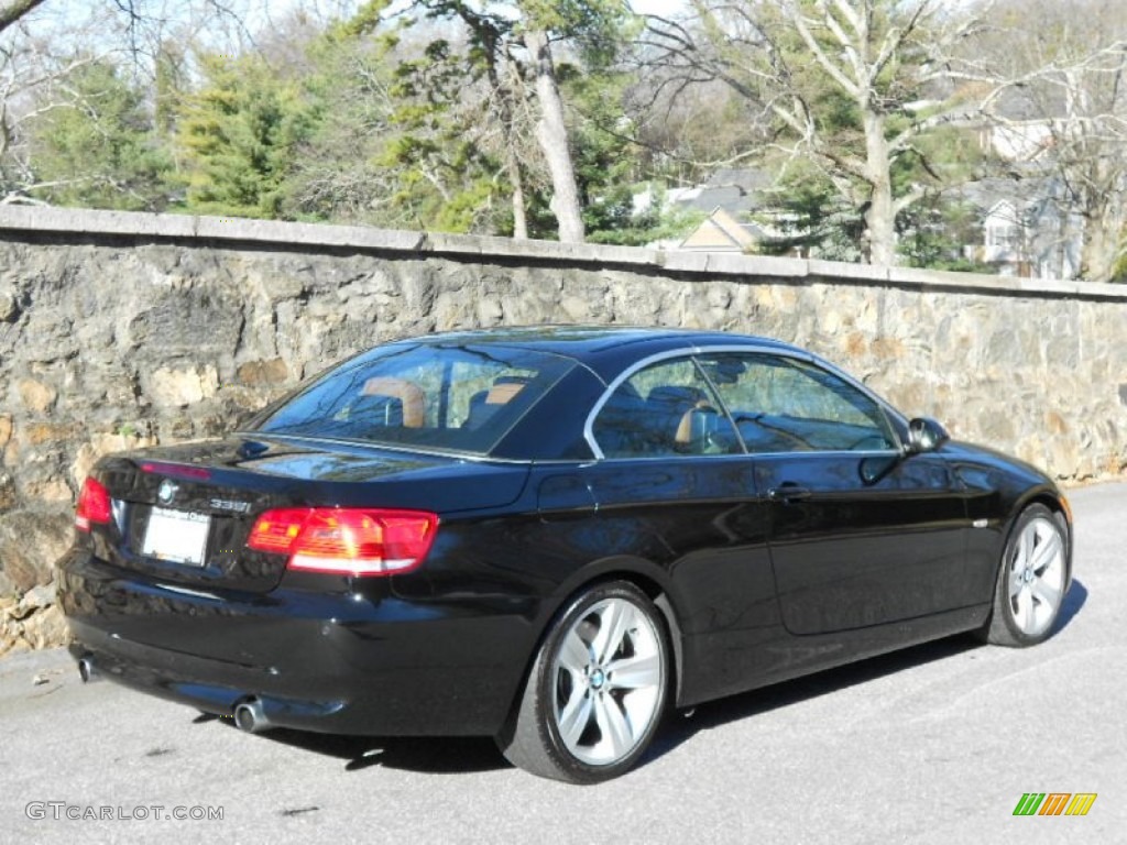 2009 3 Series 335i Convertible - Jet Black / Saddle Brown Dakota Leather photo #5