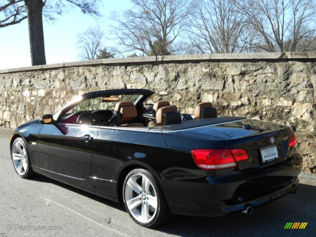 2009 3 Series 335i Convertible - Jet Black / Saddle Brown Dakota Leather photo #6