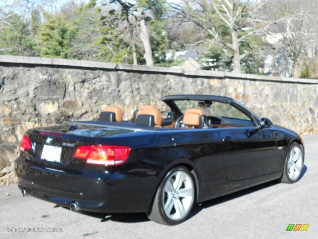 2009 3 Series 335i Convertible - Jet Black / Saddle Brown Dakota Leather photo #13