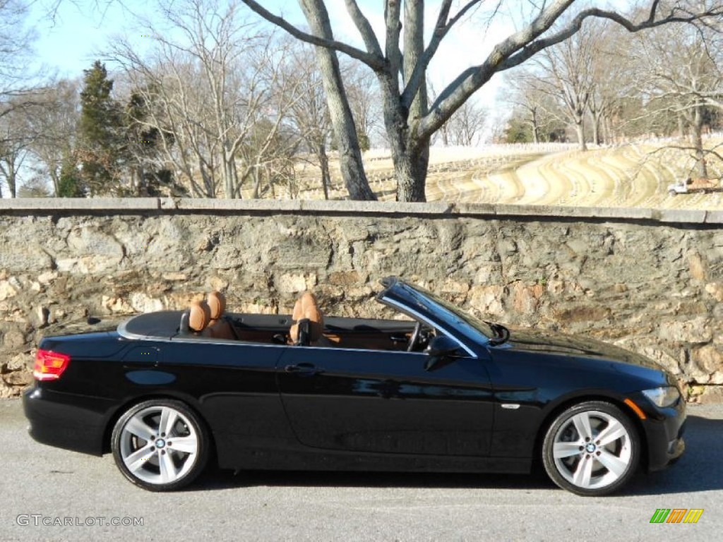 2009 3 Series 335i Convertible - Jet Black / Saddle Brown Dakota Leather photo #14