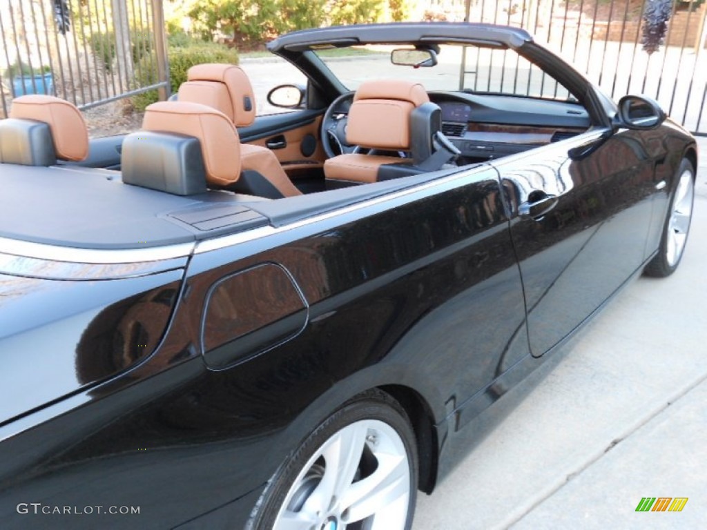 2009 3 Series 335i Convertible - Jet Black / Saddle Brown Dakota Leather photo #22