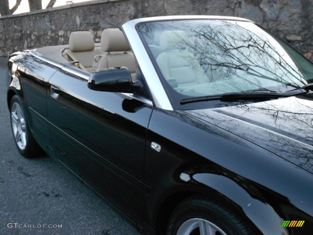 2008 A4 2.0T Cabriolet - Brilliant Black / Beige photo #18