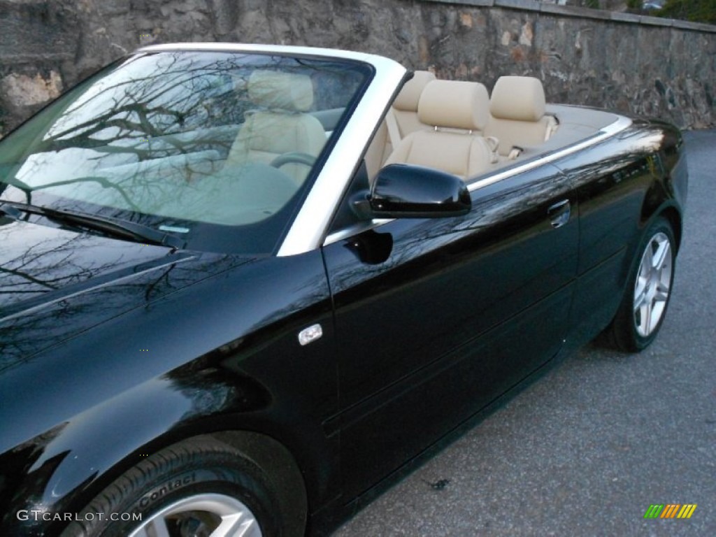 2008 A4 2.0T Cabriolet - Brilliant Black / Beige photo #20