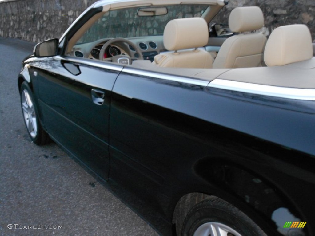 2008 A4 2.0T Cabriolet - Brilliant Black / Beige photo #21