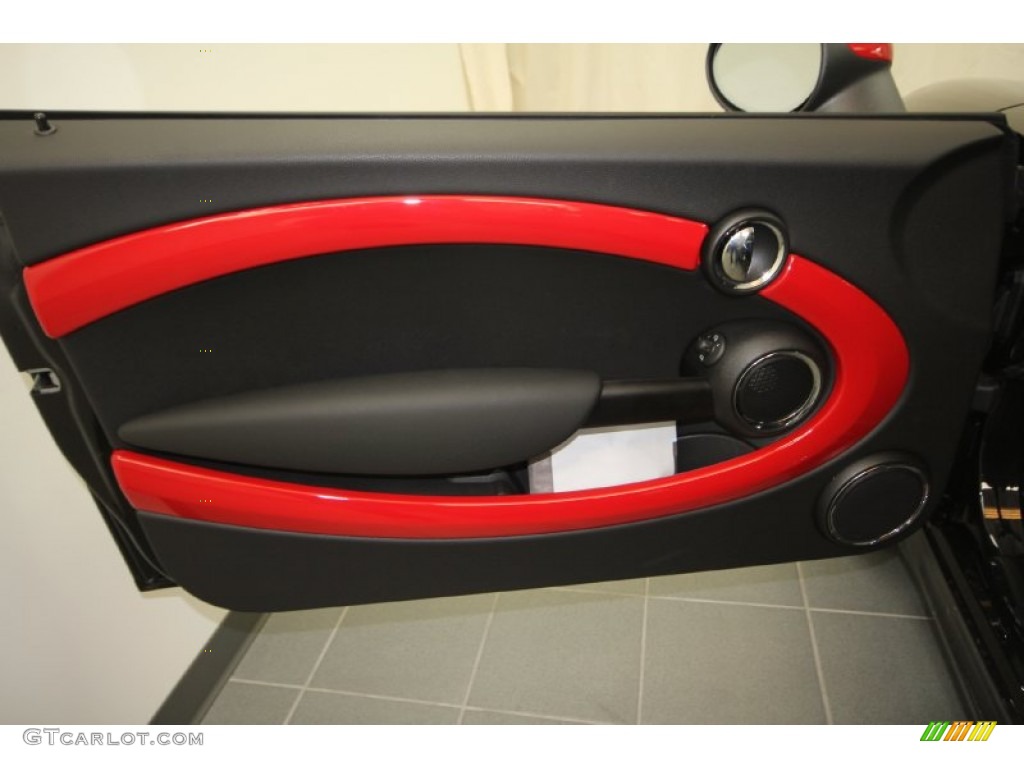 2012 Mini Cooper John Cooper Works Coupe Lounge Championship Red Door Panel Photo #59135423