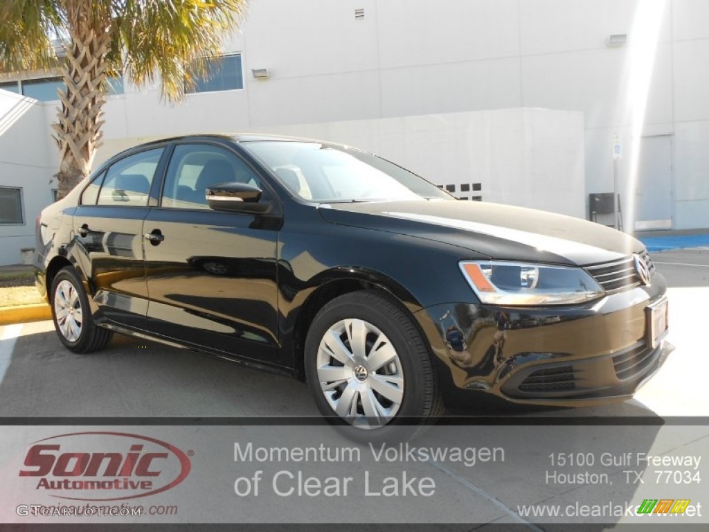 2012 Jetta SE Sedan - Black / Titan Black photo #1