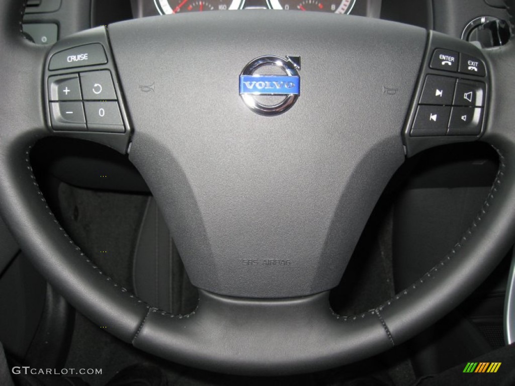 2012 Volvo C70 T5 Off Black Steering Wheel Photo #59135903