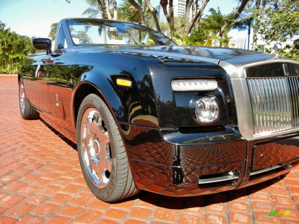 2008 Phantom Drophead Coupe  - Diamond Black / Light Creme photo #9