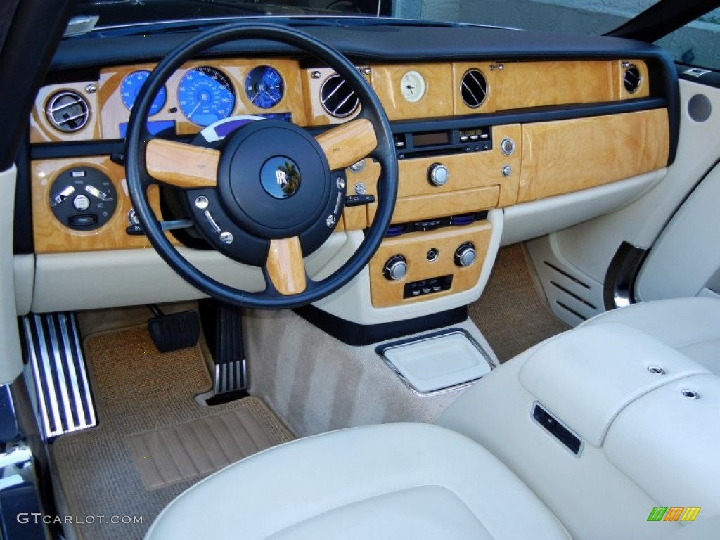 2008 Rolls-Royce Phantom Drophead Coupe Standard Phantom Drophead Coupe Model Light Creme Dashboard Photo #59136332