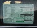  2012 Passat V6 SE Window Sticker
