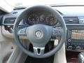 Cornsilk Beige Steering Wheel Photo for 2012 Volkswagen Passat #59138216