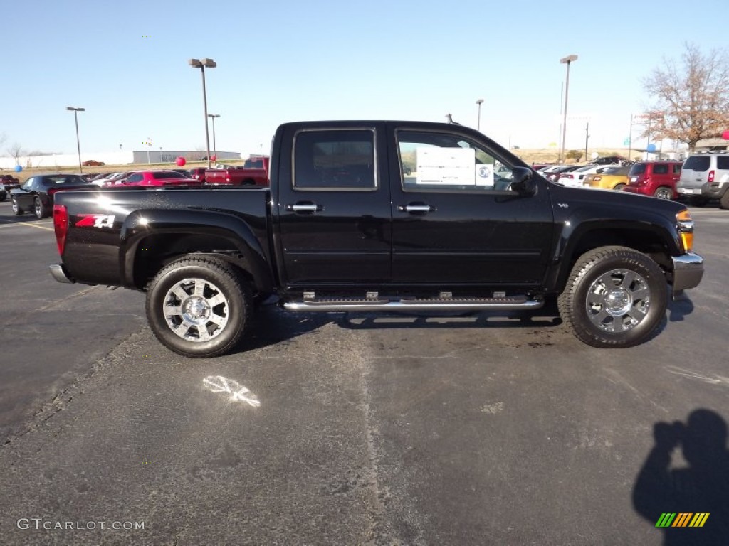 Black 2012 Chevrolet Colorado LT Crew Cab 4x4 Exterior Photo #59138450