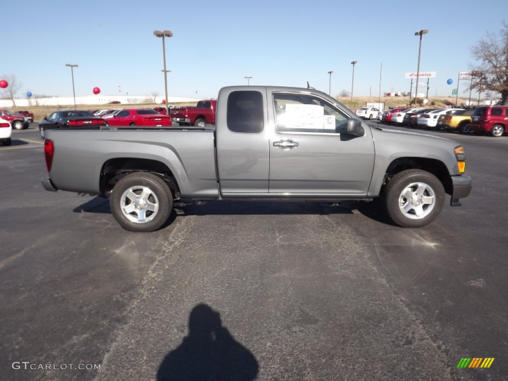 Dark Gray Metallic 2012 Chevrolet Colorado LT Extended Cab Exterior Photo #59138621