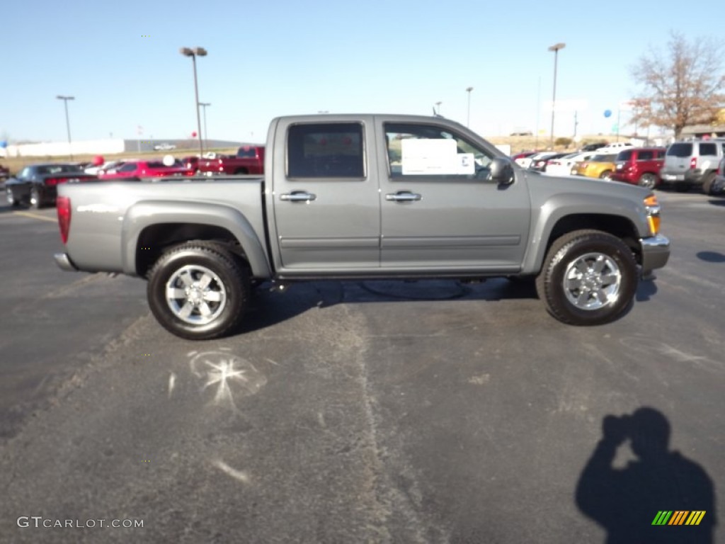 2012 Canyon SLE Crew Cab - Dark Steel Gray Metallic / Ebony photo #4