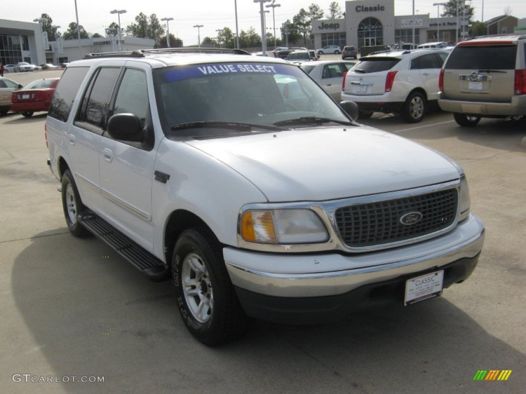2000 Expedition XLT - Oxford White / Medium Parchment photo #7