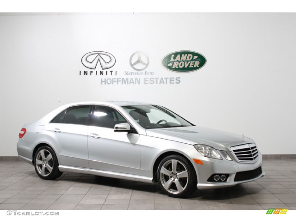 2010 E 350 4Matic Sedan - Iridium Silver Metallic / Black photo #1