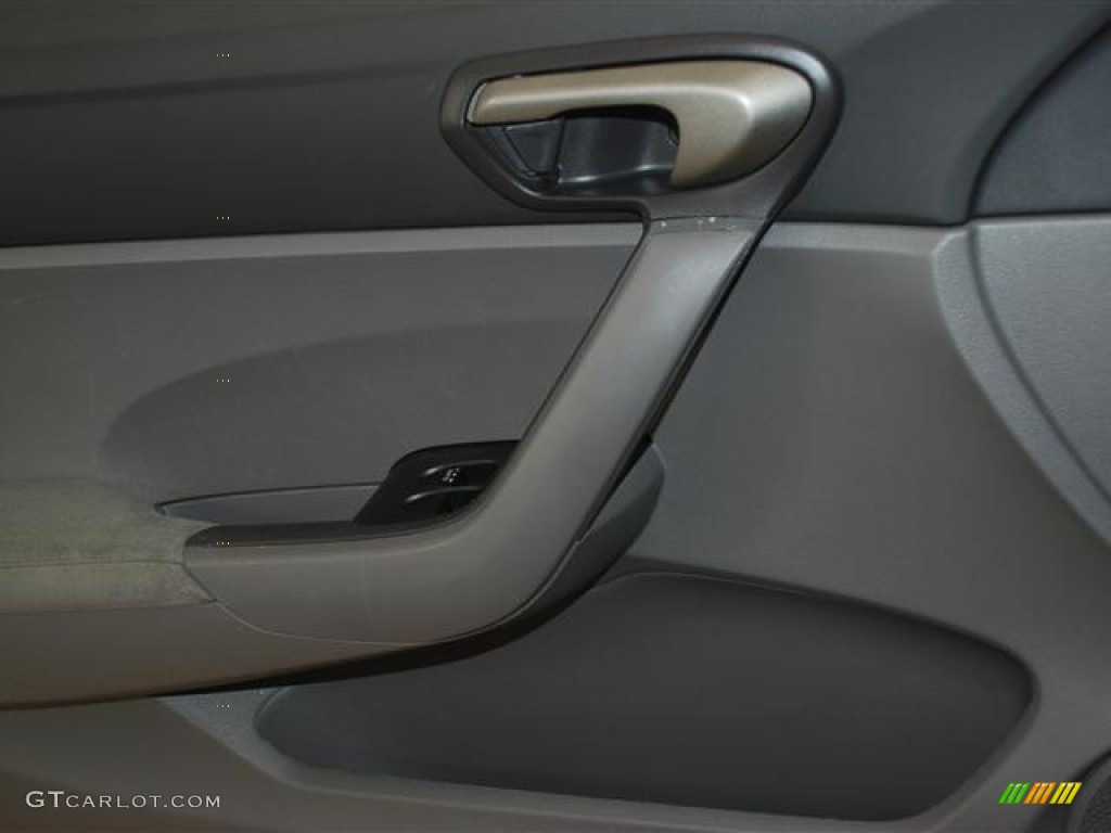 2007 Civic LX Coupe - Alabaster Silver Metallic / Gray photo #18