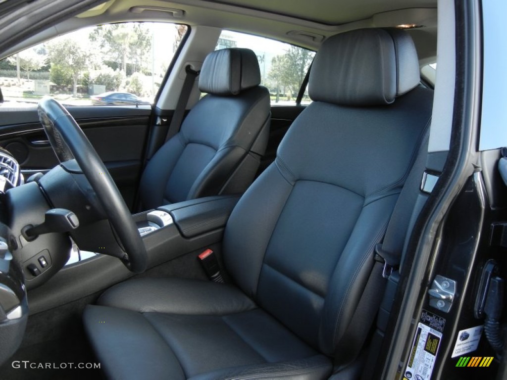 Black Interior 2010 BMW 5 Series 550i Gran Turismo Photo #59142050