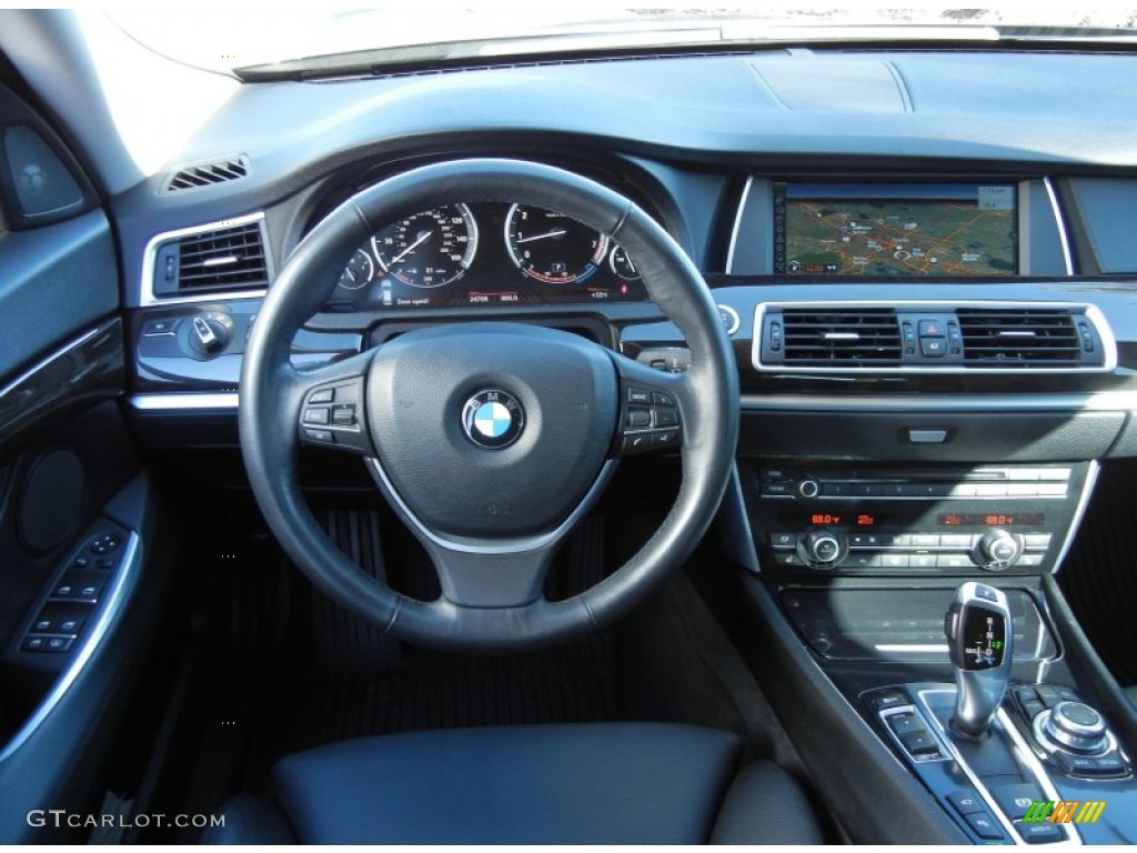 2010 BMW 5 Series 550i Gran Turismo Black Dashboard Photo #59142152