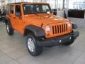 2012 Crush Orange Jeep Wrangler Unlimited Sport S 4x4  photo #6