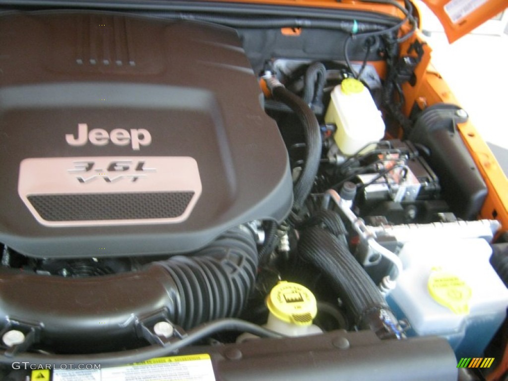 2012 Jeep Wrangler Unlimited Sport S 4x4 3.6 Liter DOHC 24-Valve VVT Pentastar V6 Engine Photo #59142284