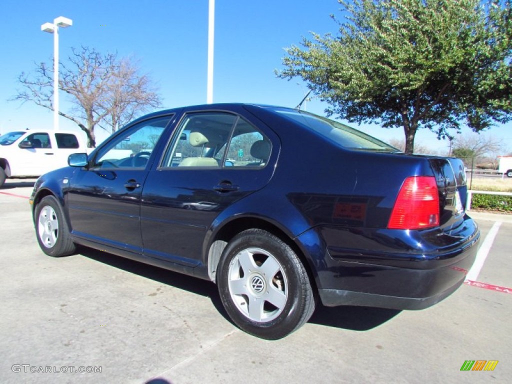 2000 Jetta GLS TDI Sedan - Atlantic Blue Pearl / Beige photo #3