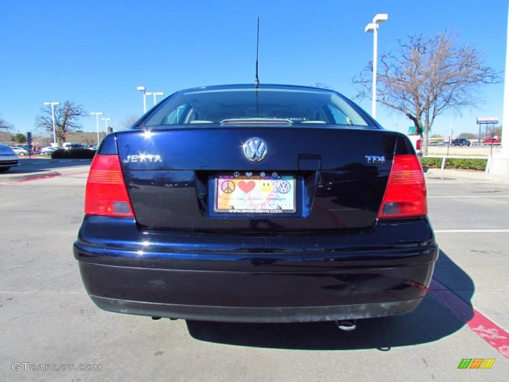 2000 Jetta GLS TDI Sedan - Atlantic Blue Pearl / Beige photo #4