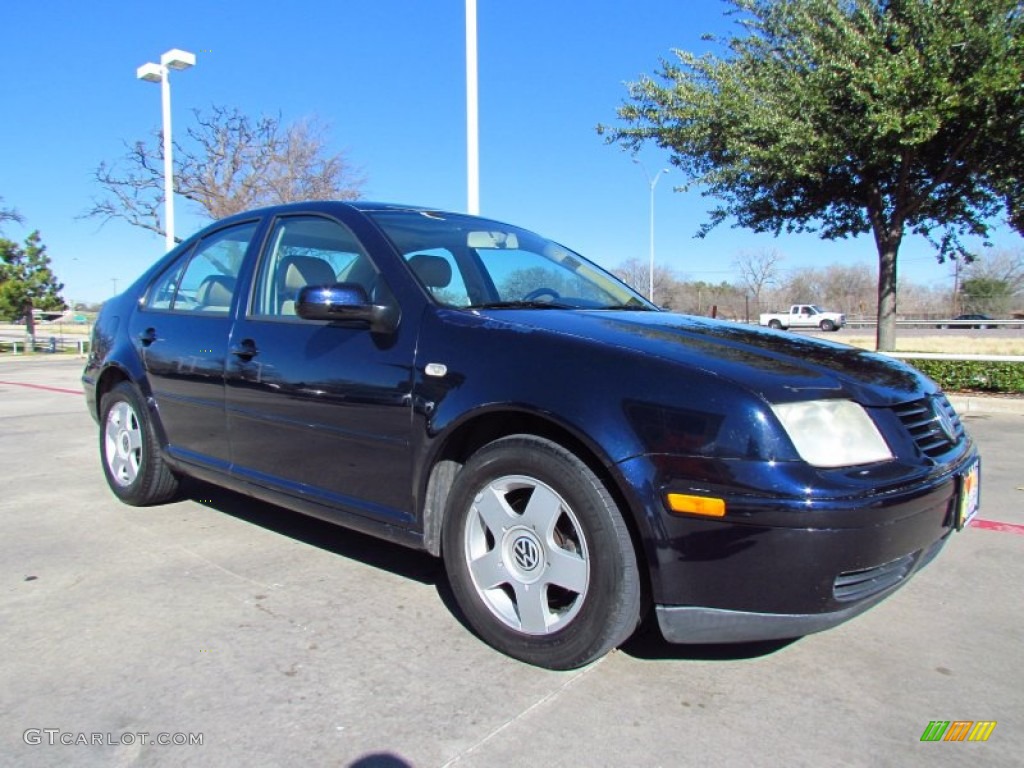 2000 Jetta GLS TDI Sedan - Atlantic Blue Pearl / Beige photo #7