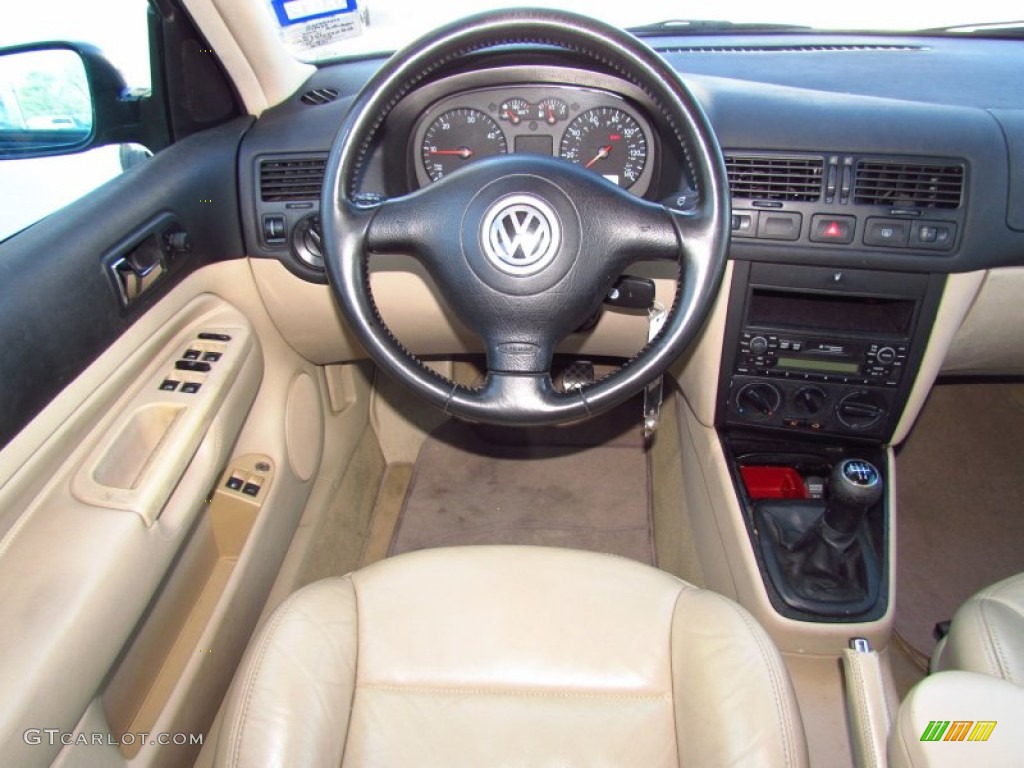 2000 Jetta GLS TDI Sedan - Atlantic Blue Pearl / Beige photo #15