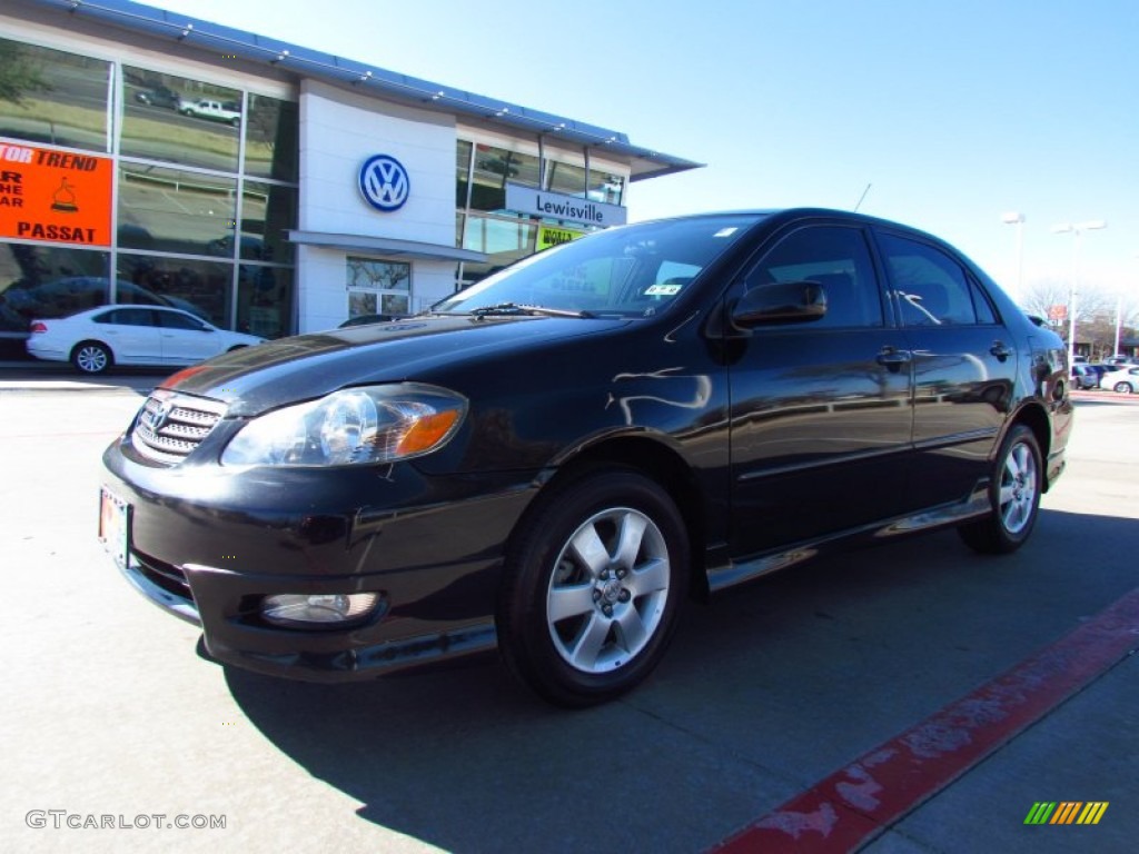 2006 Corolla S - Black Sand Pearl / Dark Charcoal photo #1