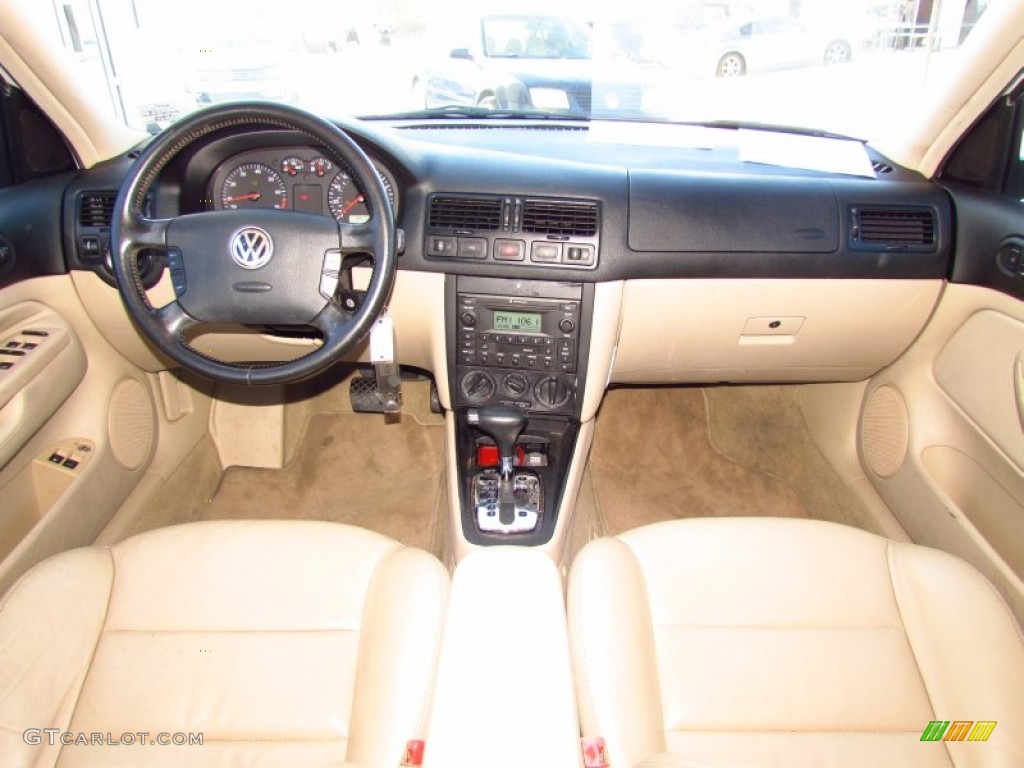 2002 Jetta GLS 1.8T Sedan - Cool White / Beige photo #14