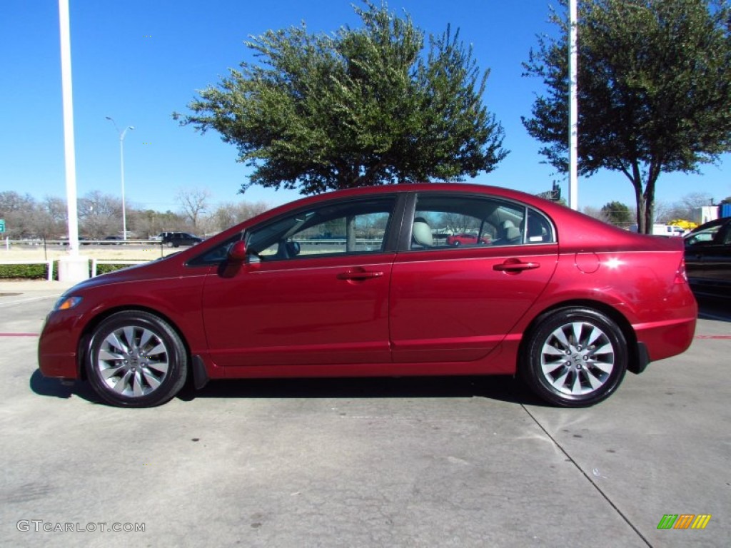 Tango Red Pearl 2009 Honda Civic EX-L Sedan Exterior Photo #59146286