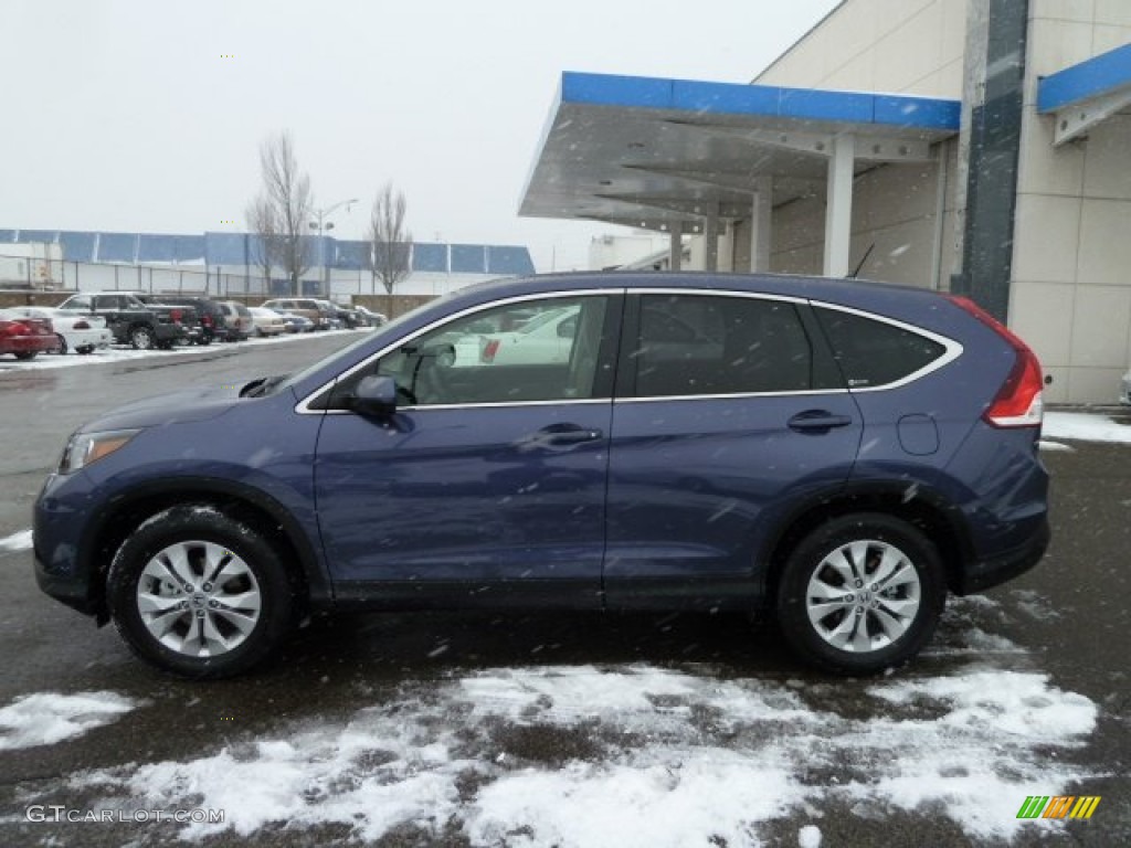 2012 CR-V EX 4WD - Twilight Blue Metallic / Gray photo #2