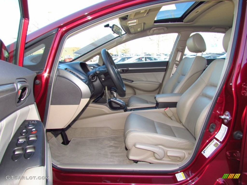Beige Interior 2009 Honda Civic EX-L Sedan Photo #59146355