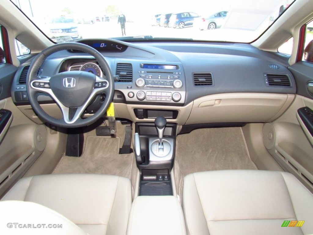 2009 Honda Civic EX-L Sedan Beige Dashboard Photo #59146391