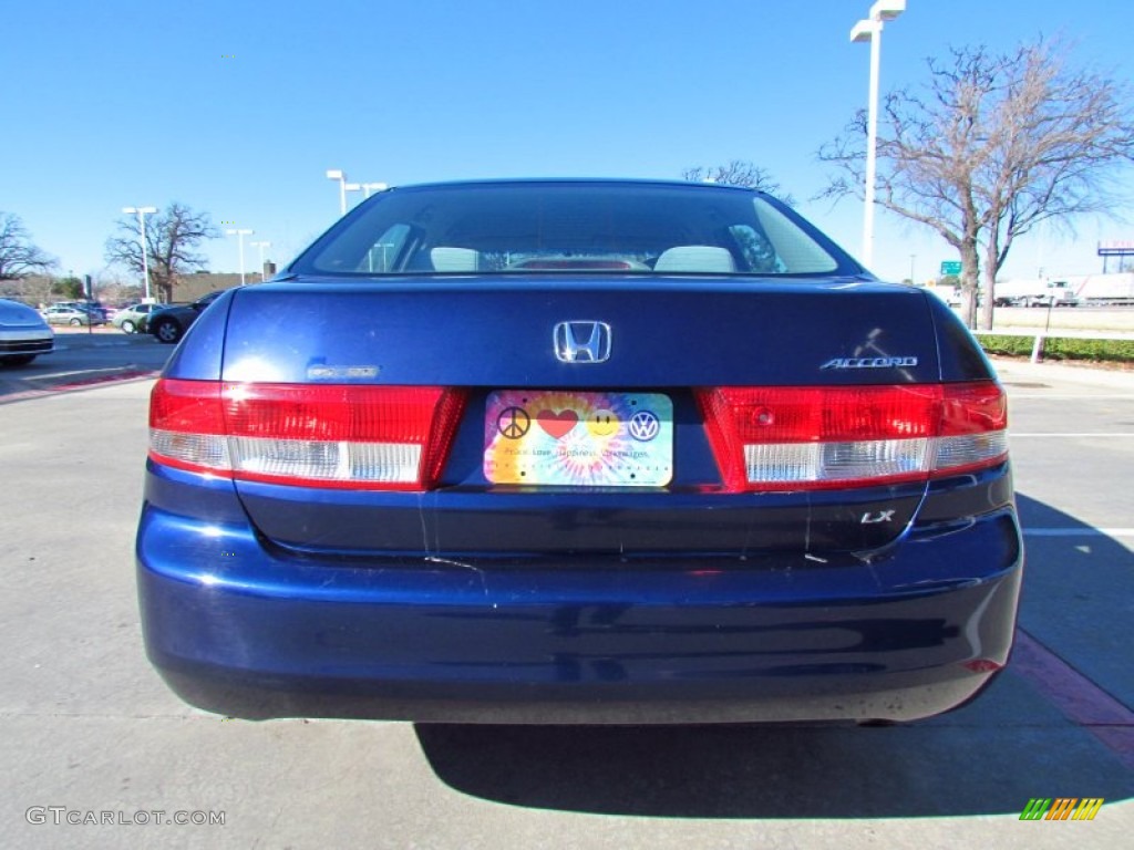 2003 Accord LX Sedan - Eternal Blue Pearl / Gray photo #4