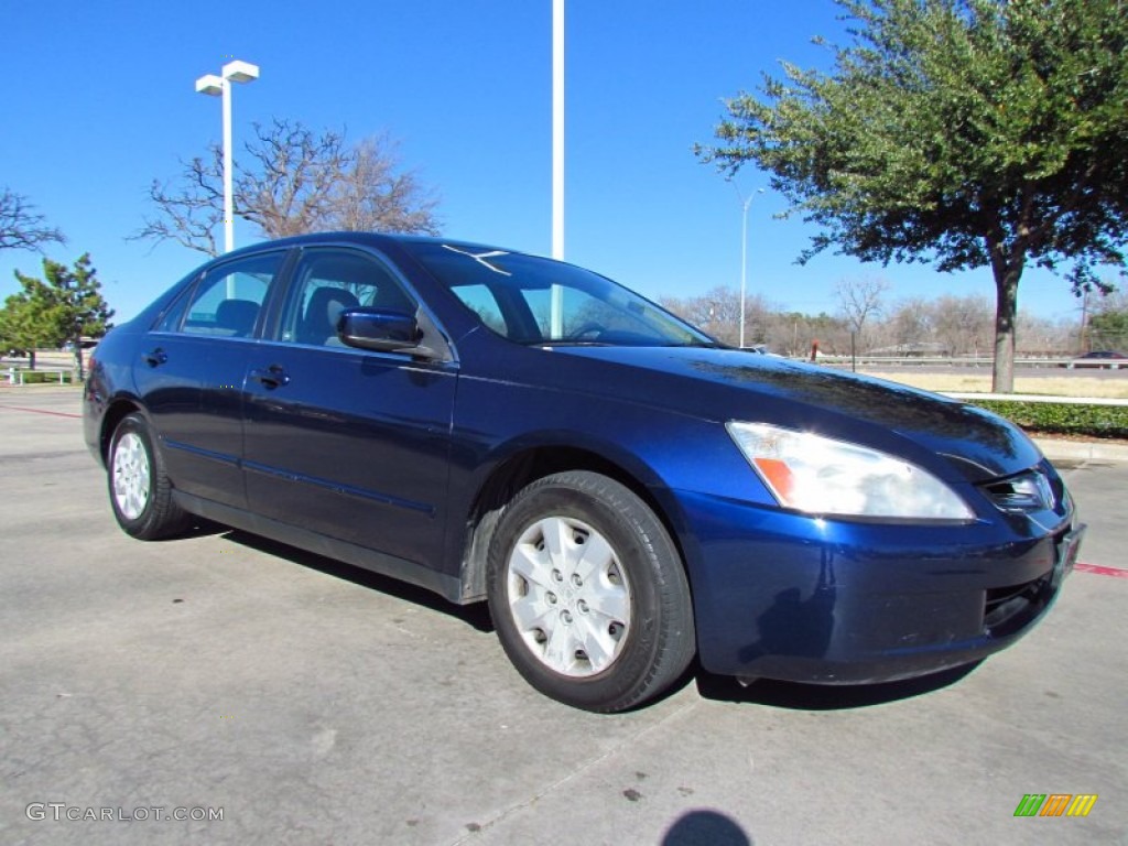 2003 Accord LX Sedan - Eternal Blue Pearl / Gray photo #7