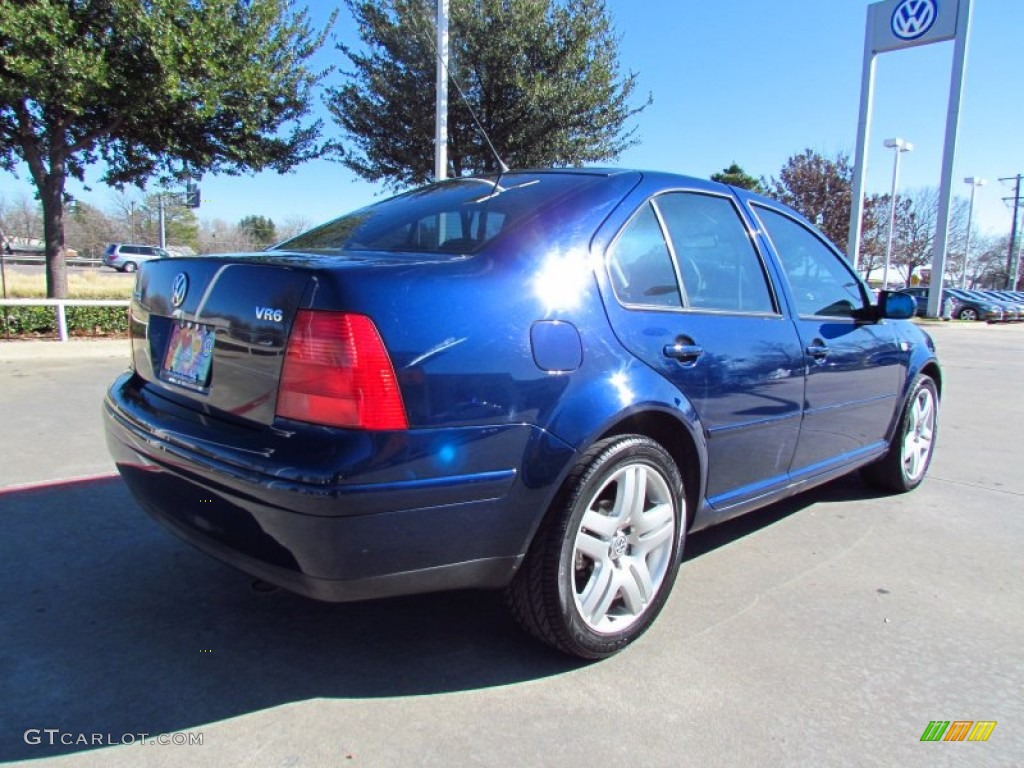 2001 Jetta GLX VR6 Sedan - Galactic Blue / Beige photo #5