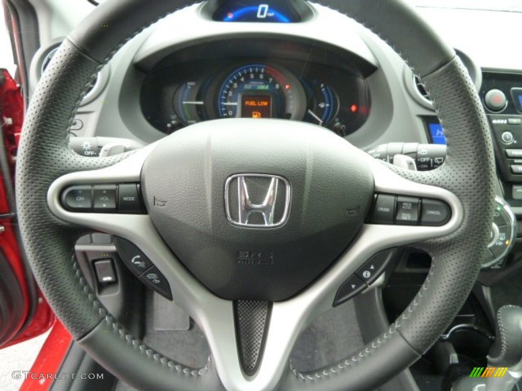 2012 Honda Insight EX Hybrid Black Steering Wheel Photo #59147314