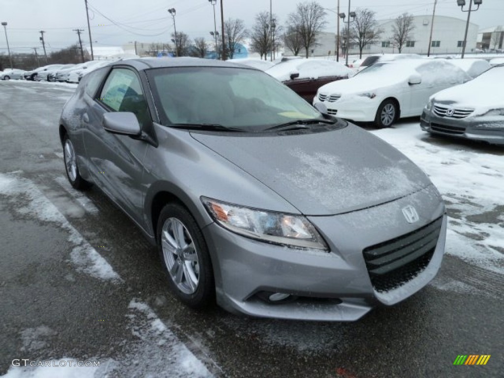 Storm Silver Metallic 2012 Honda CR-Z EX Navigation Sport Hybrid Exterior Photo #59147396