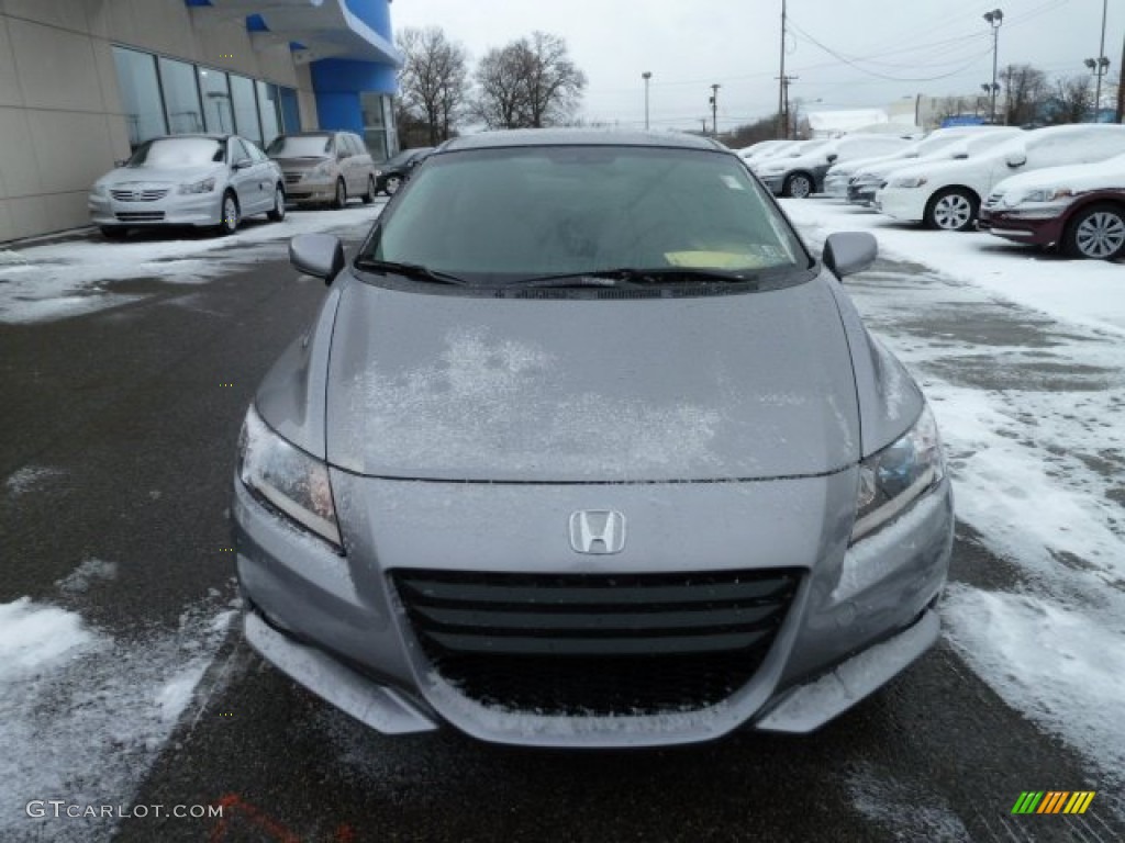 Storm Silver Metallic 2012 Honda CR-Z EX Navigation Sport Hybrid Exterior Photo #59147405