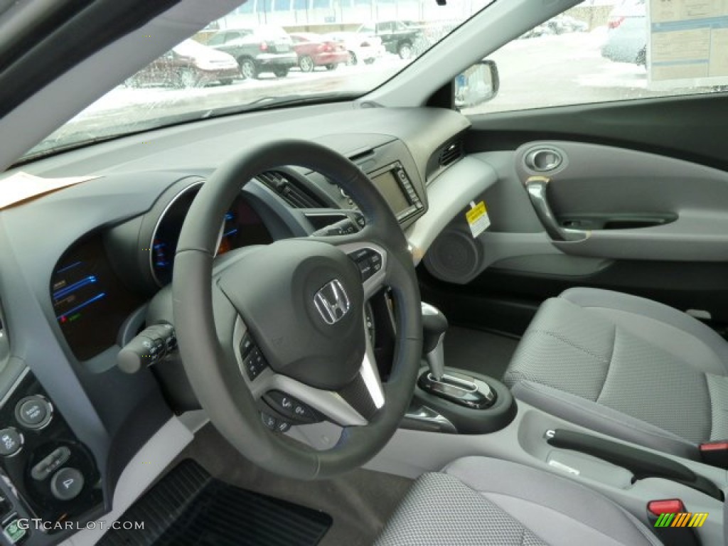 Gray Interior 2012 Honda CR-Z EX Navigation Sport Hybrid Photo #59147459