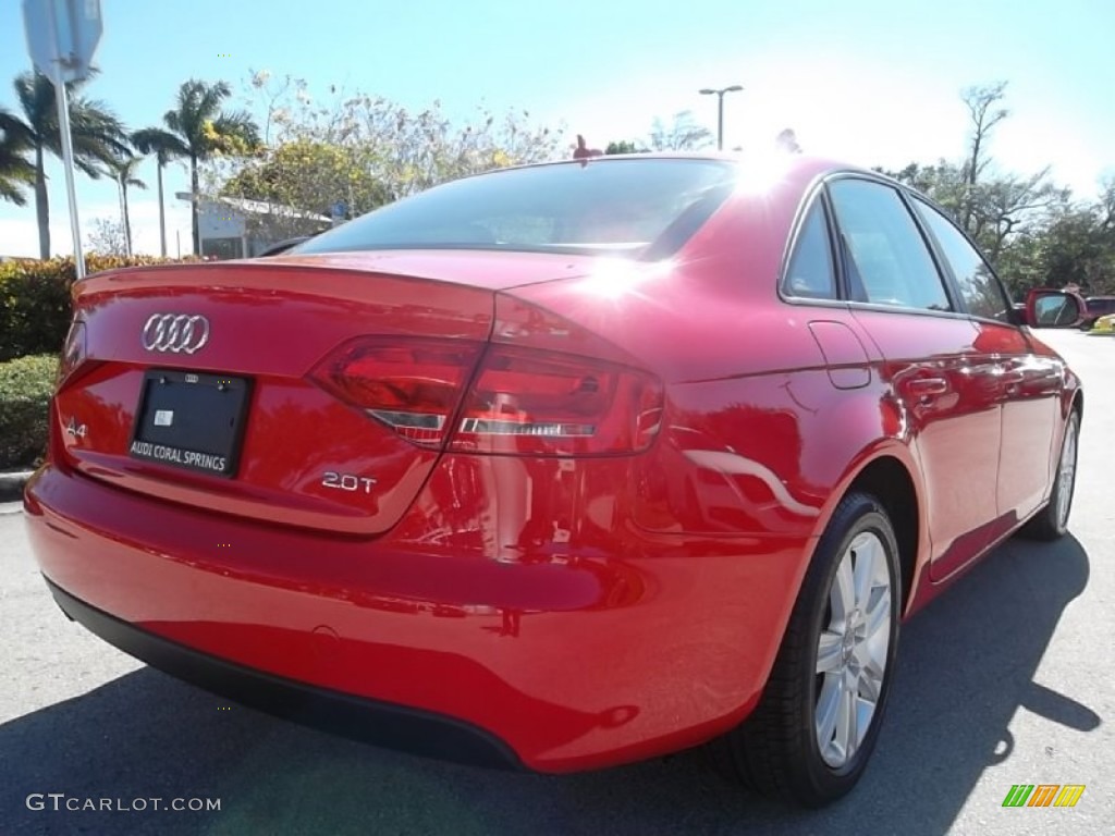 2011 A4 2.0T Sedan - Brilliant Red / Cardamom Beige photo #9