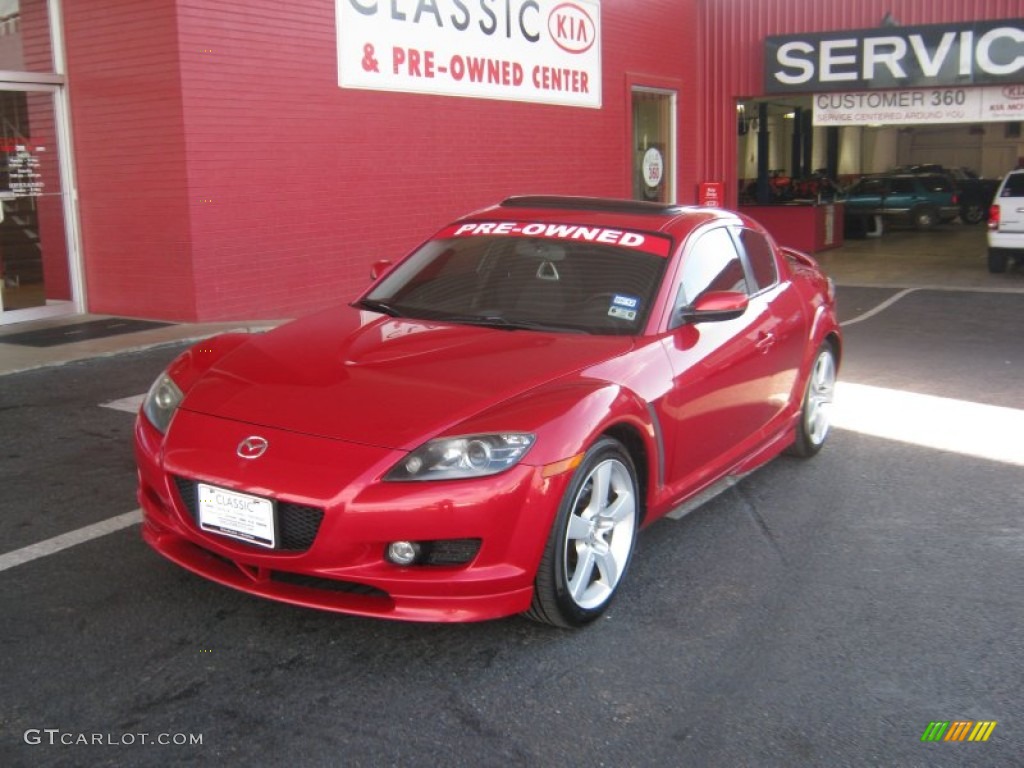 2004 RX-8  - Velocity Red Mica / Black photo #1