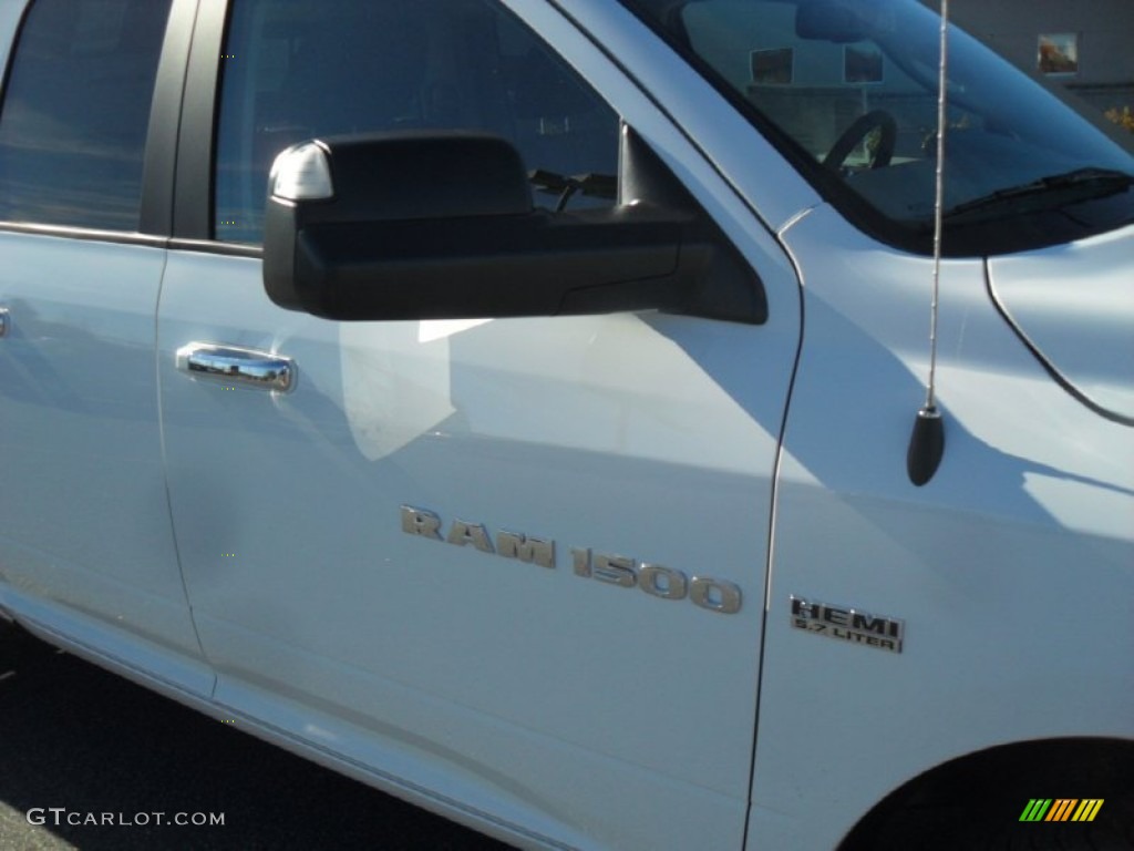 2012 Ram 1500 Big Horn Quad Cab 4x4 - Bright White / Dark Slate Gray/Medium Graystone photo #22