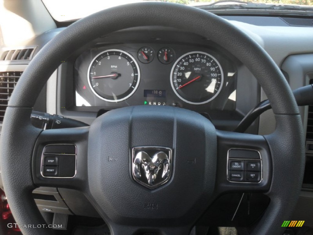 2012 Ram 1500 ST Quad Cab - Deep Cherry Red Crystal Pearl / Dark Slate Gray/Medium Graystone photo #10