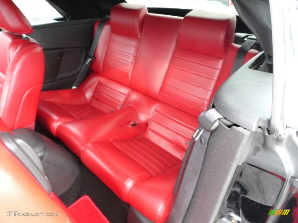 2005 Mustang GT Premium Convertible - Black / Red Leather photo #11