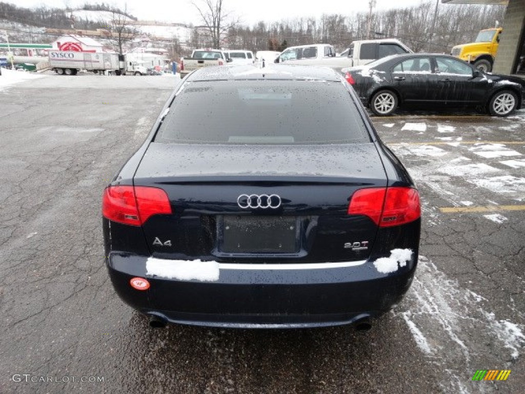 2006 A4 2.0T quattro Sedan - Moro Blue Pearl Effect / Ebony photo #3