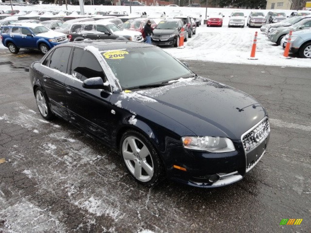2006 A4 2.0T quattro Sedan - Moro Blue Pearl Effect / Ebony photo #6