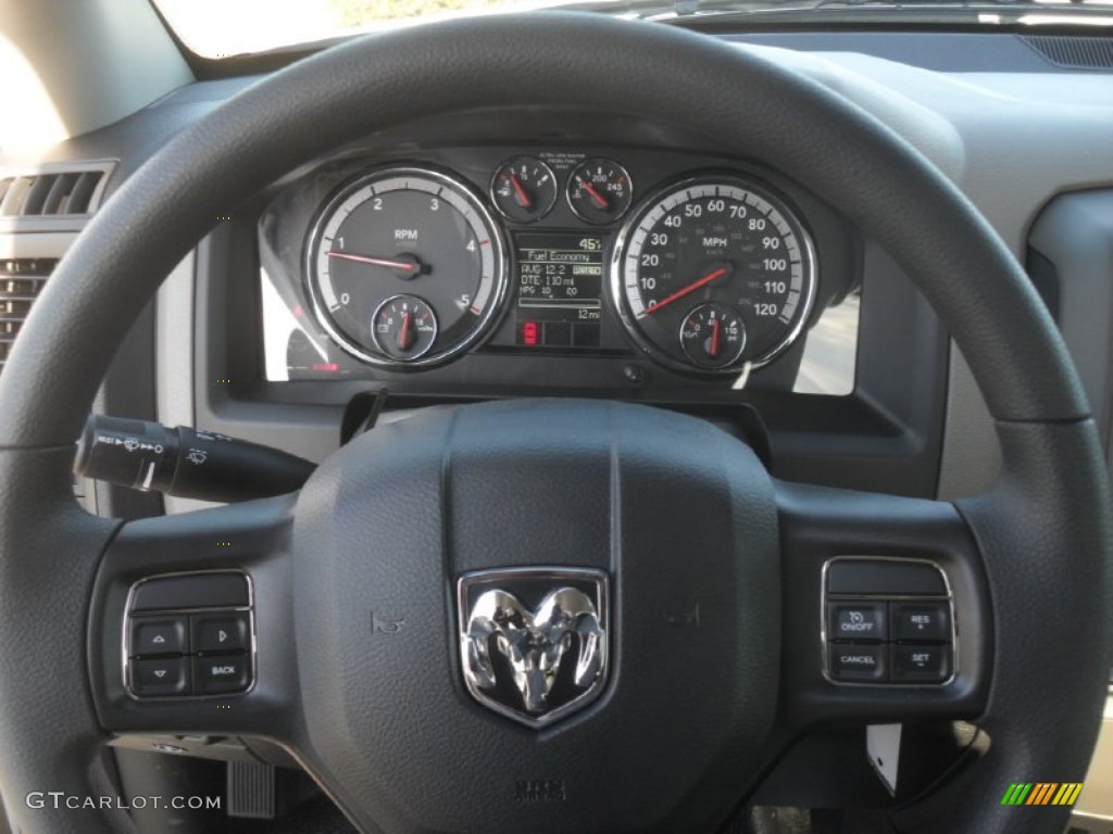 2012 Dodge Ram 5500 HD ST Regular Cab 4x4 Chassis Dark Slate/Medium Graystone Steering Wheel Photo #59149946